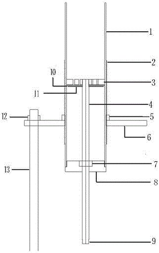 Automatic descent control device for high-pressure gas impact hypocenter