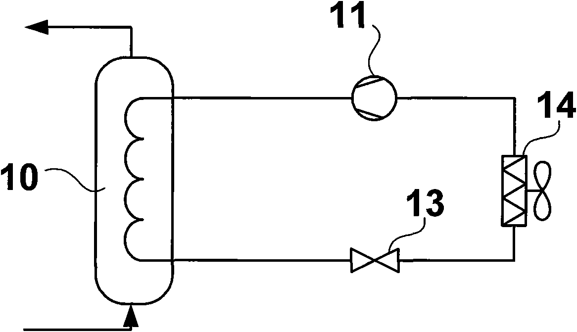 Heating system for compression heat pump and heating method thereof