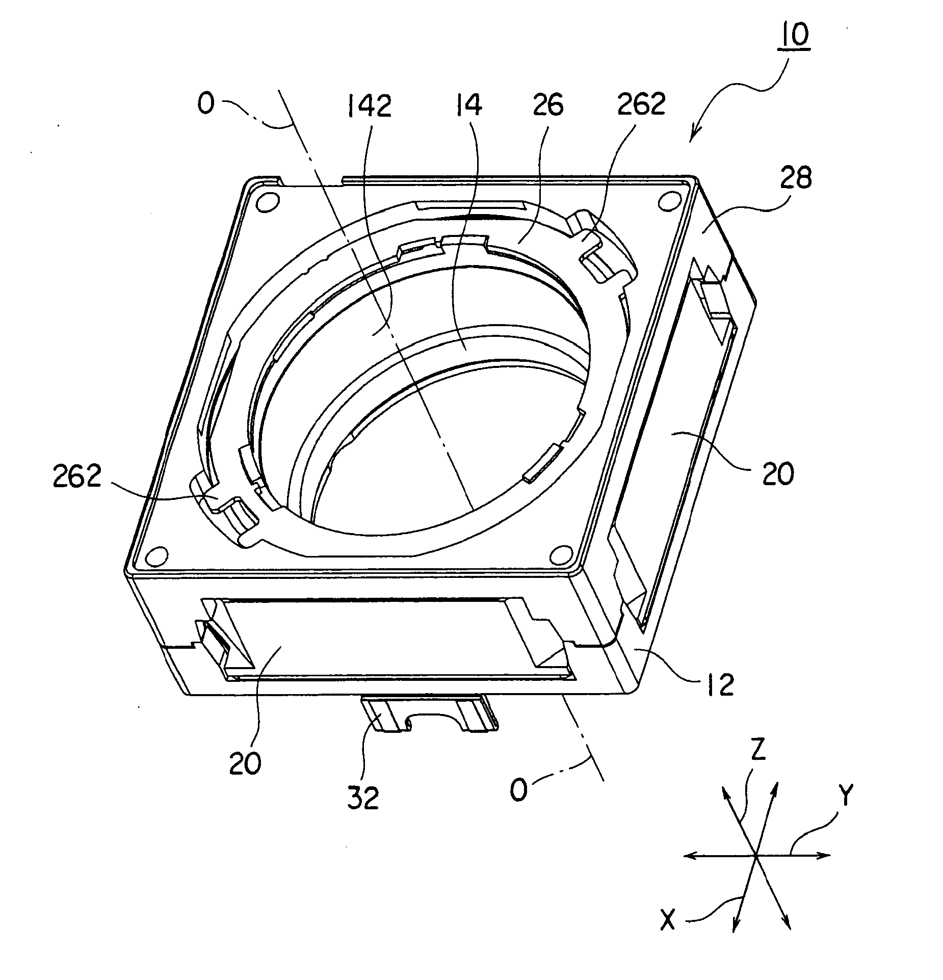 Leaf spring with high thrust