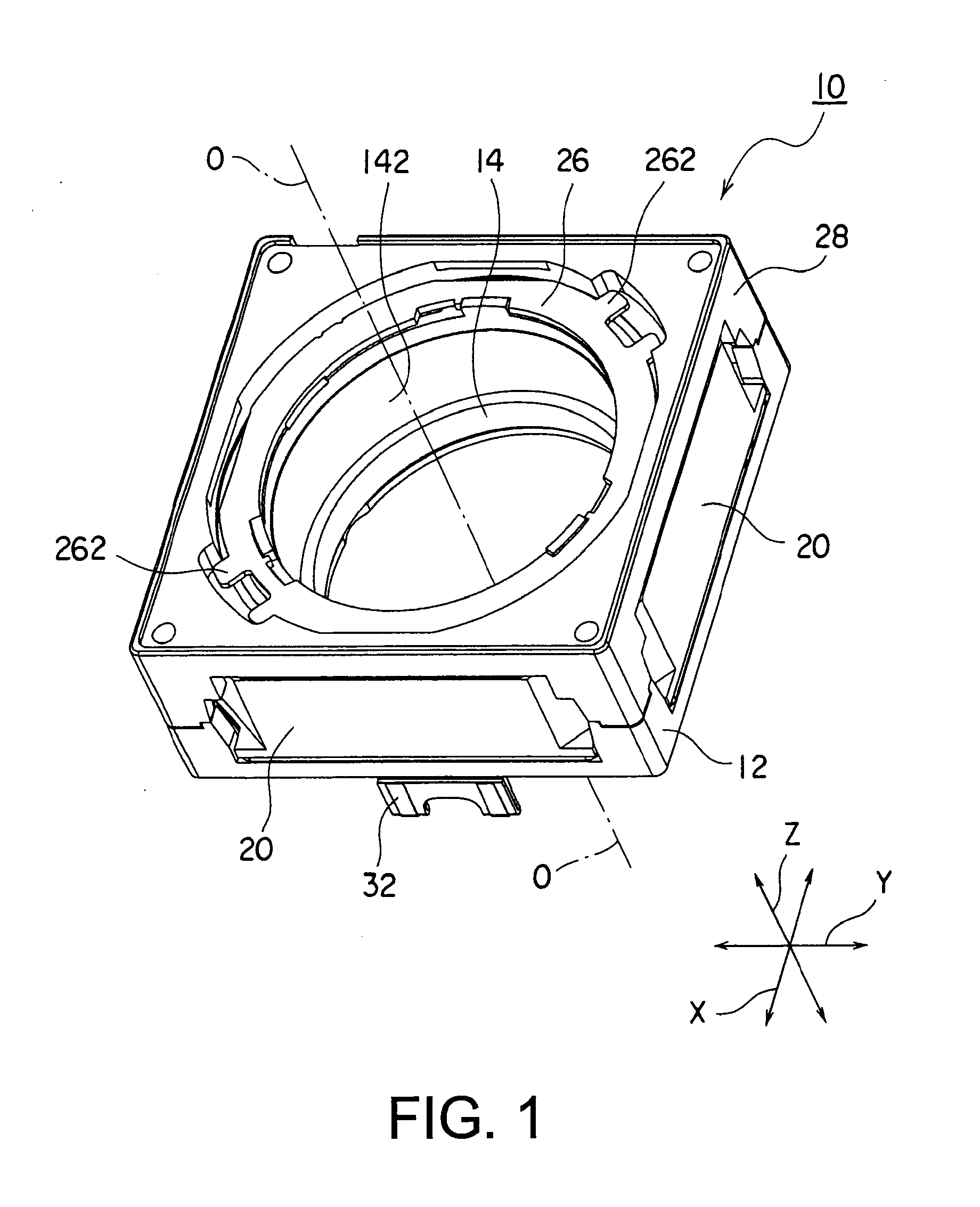 Leaf spring with high thrust