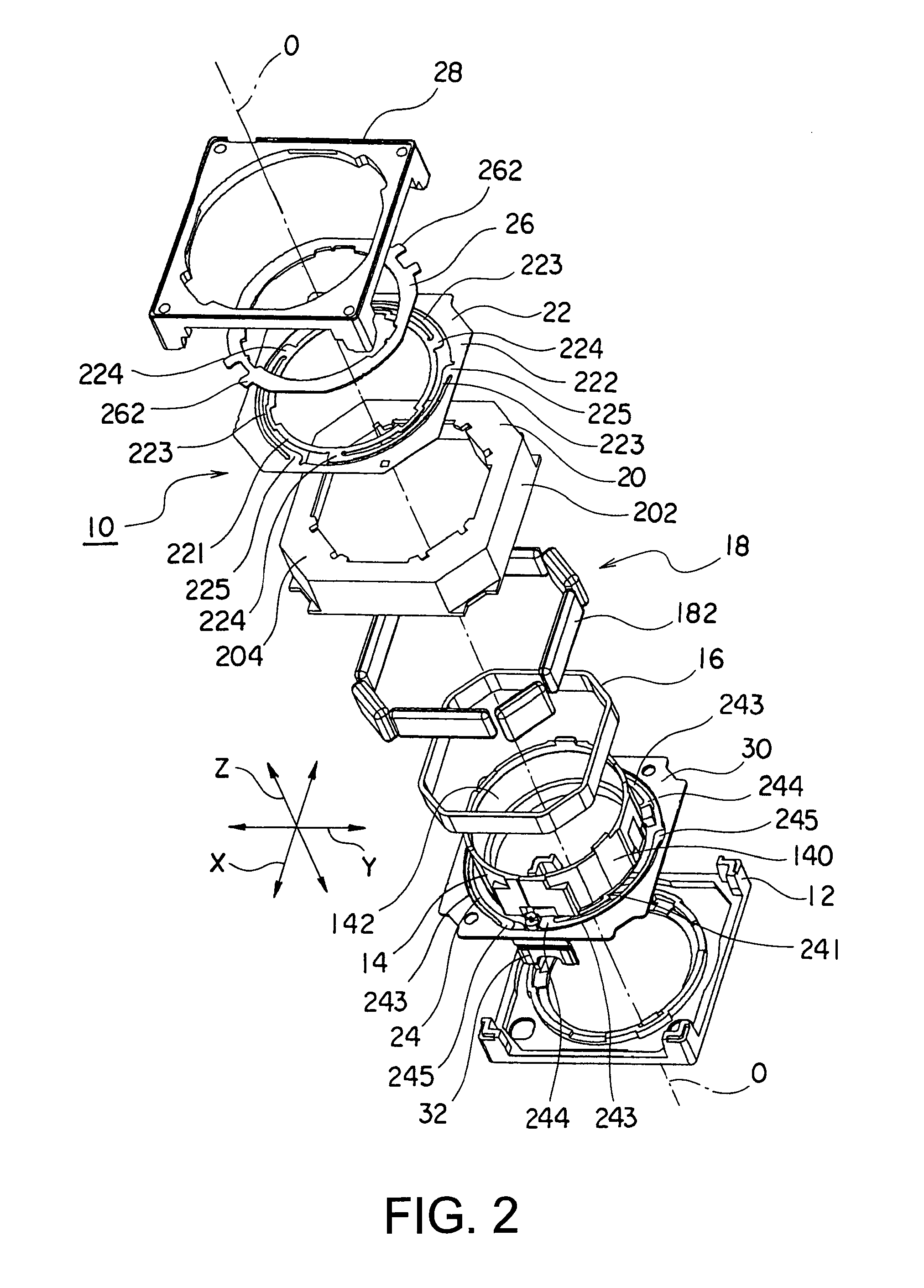 Leaf spring with high thrust