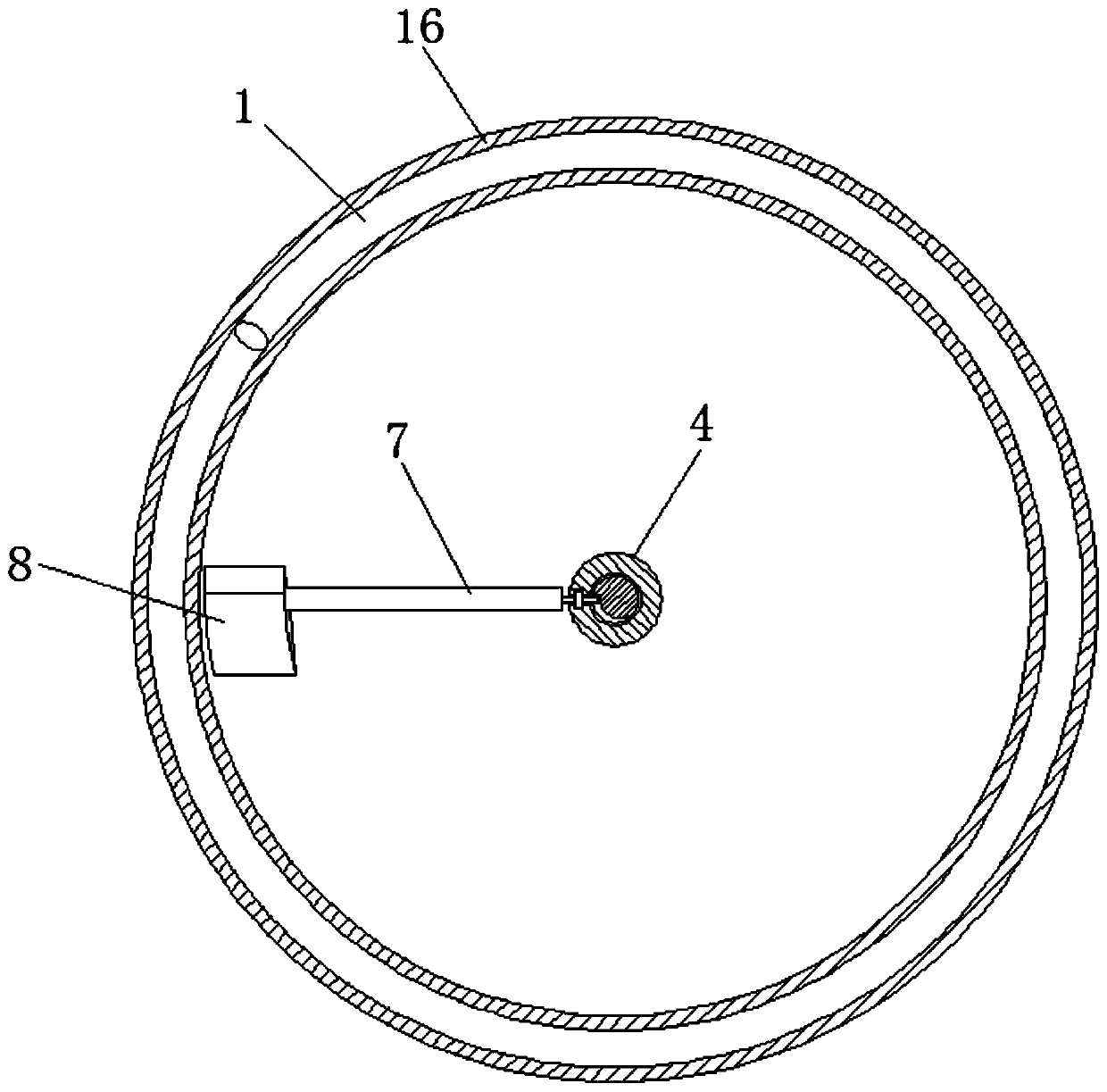 Macromolecular water-based paint reaction kettle based on liquid floating