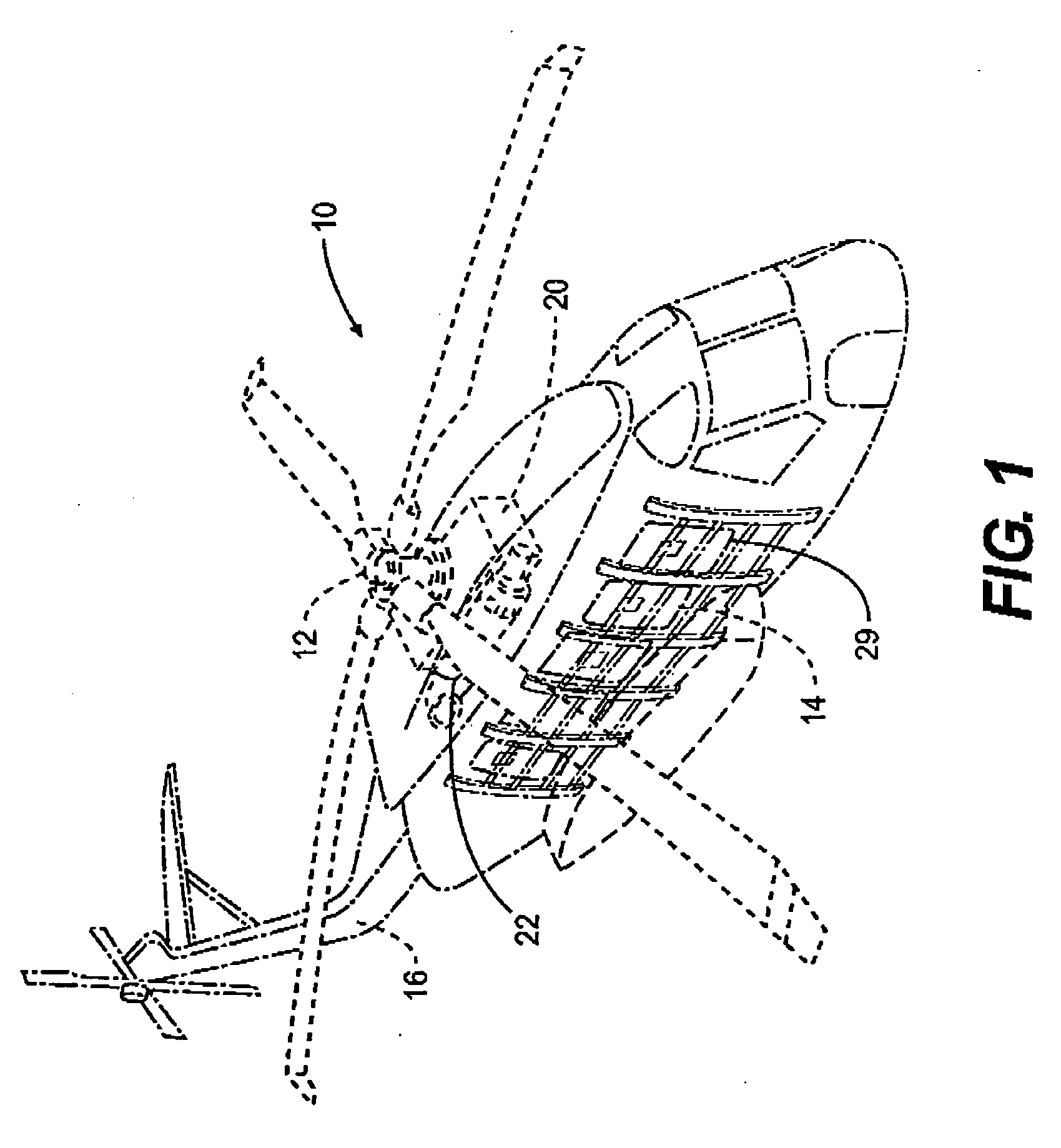 Acoustic absorption system for an aircraft airframe