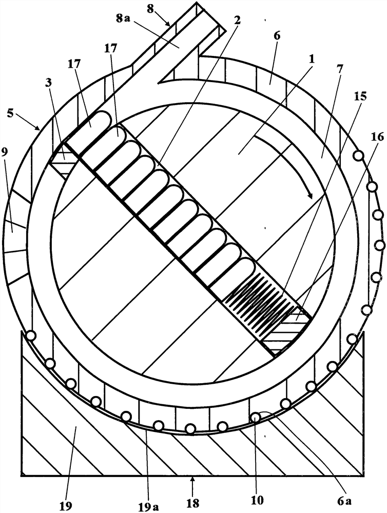 Rotating wheel type cannon