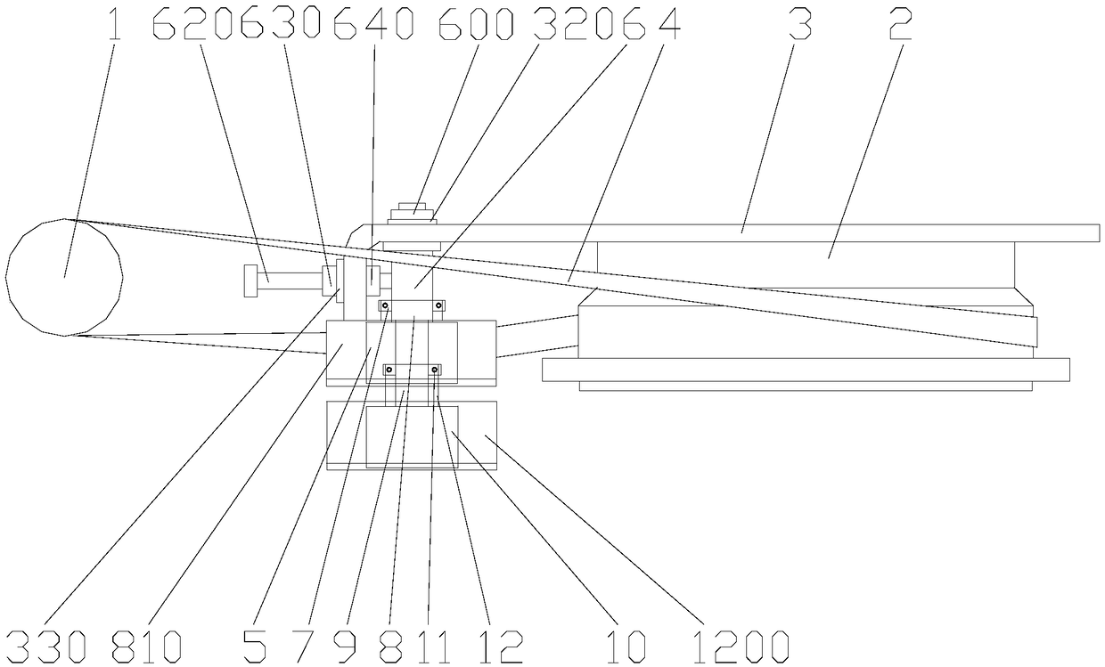 Gilling machine coiler tensioning device