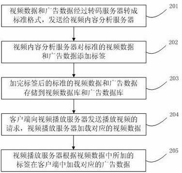 Network video advertisement placing method and system