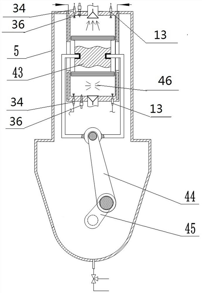 Liquid hydrogen and liquid oxygen direct injection piston type internal combustion power system