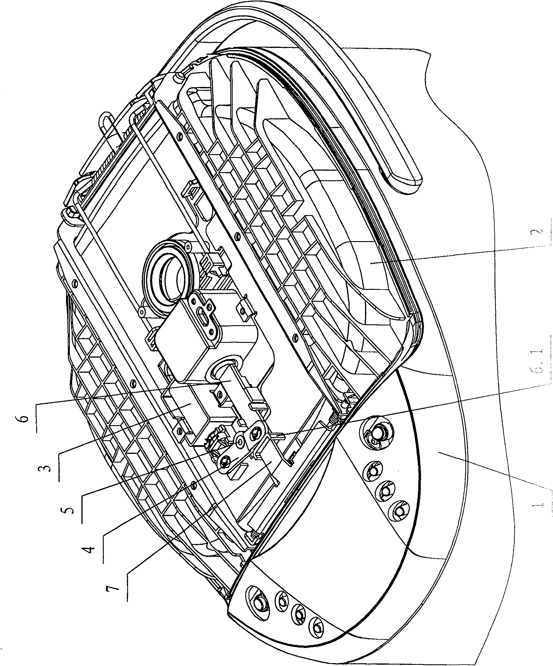 Cooker lid safety locking device for electric pressure cooker and control method thereof