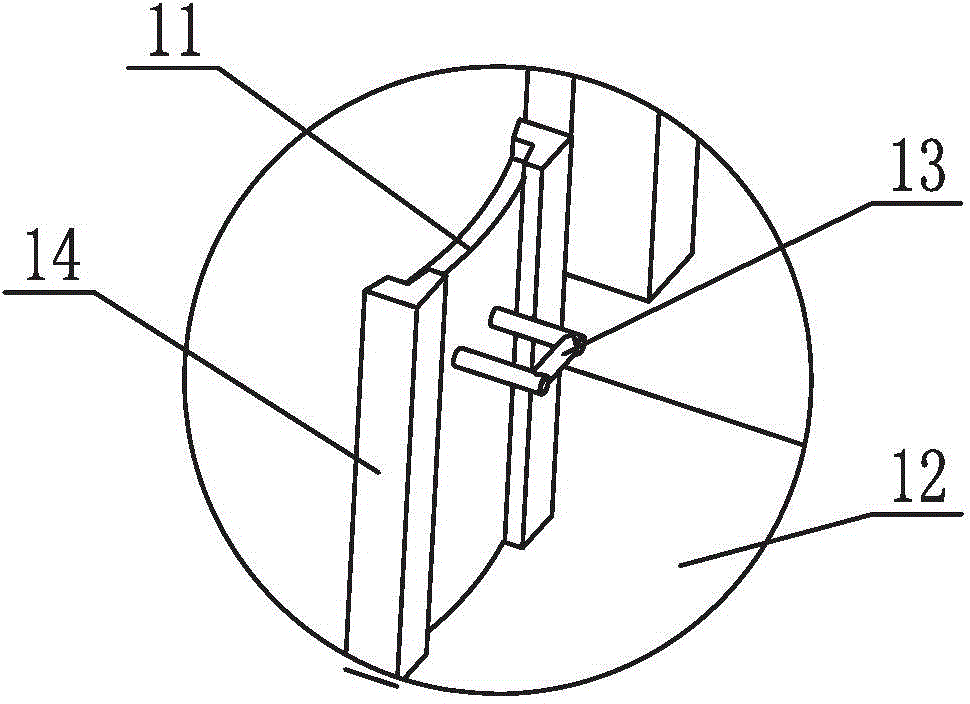 Food raw material mixing device