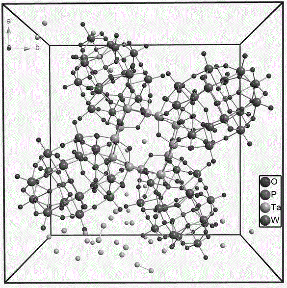 Ta/W mixed heteropoly acid, preparation method and application thereof in acid catalysis and proton conduction