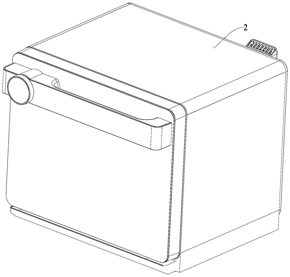 Steam cooking machine with air frying function