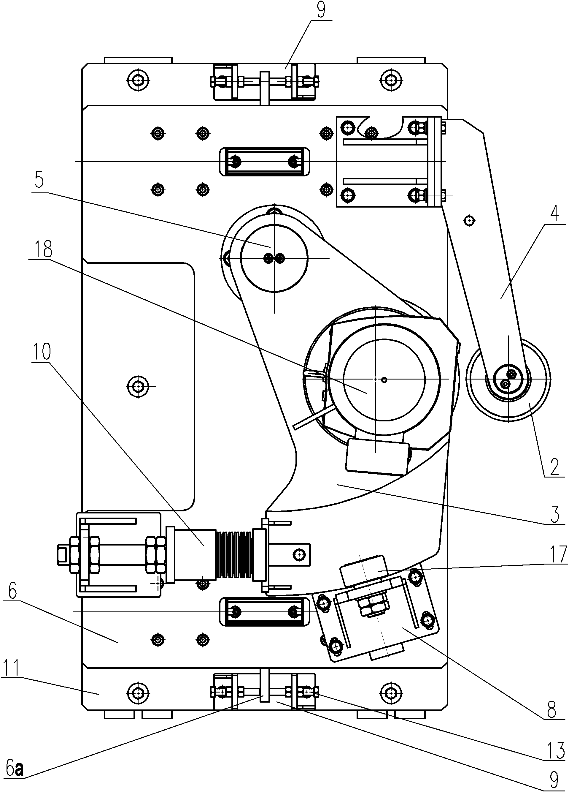 Drive device of adjustable rotating platform