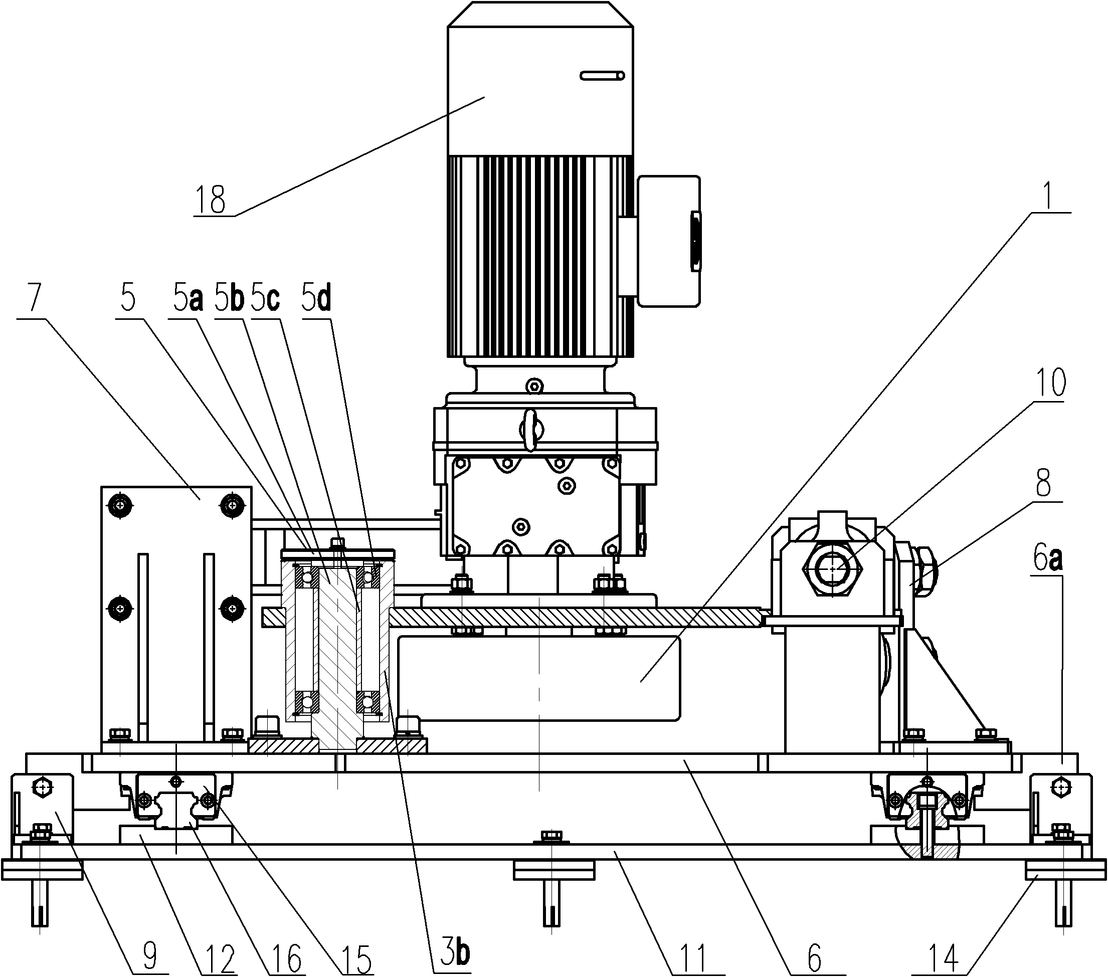 Drive device of adjustable rotating platform