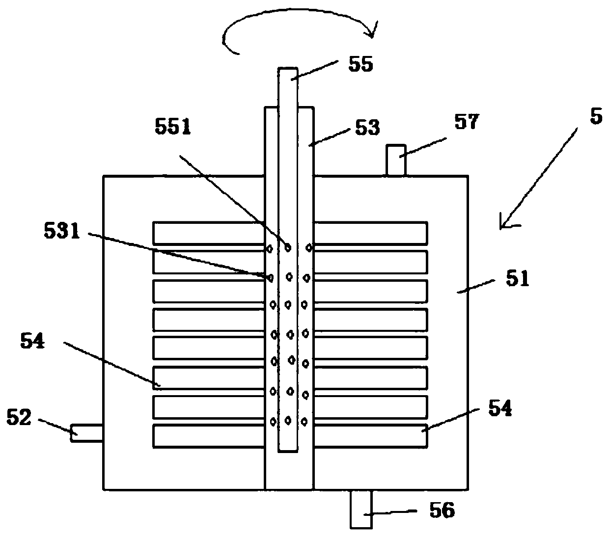 Treatment method and device for efficiently absorbing formaldehyde