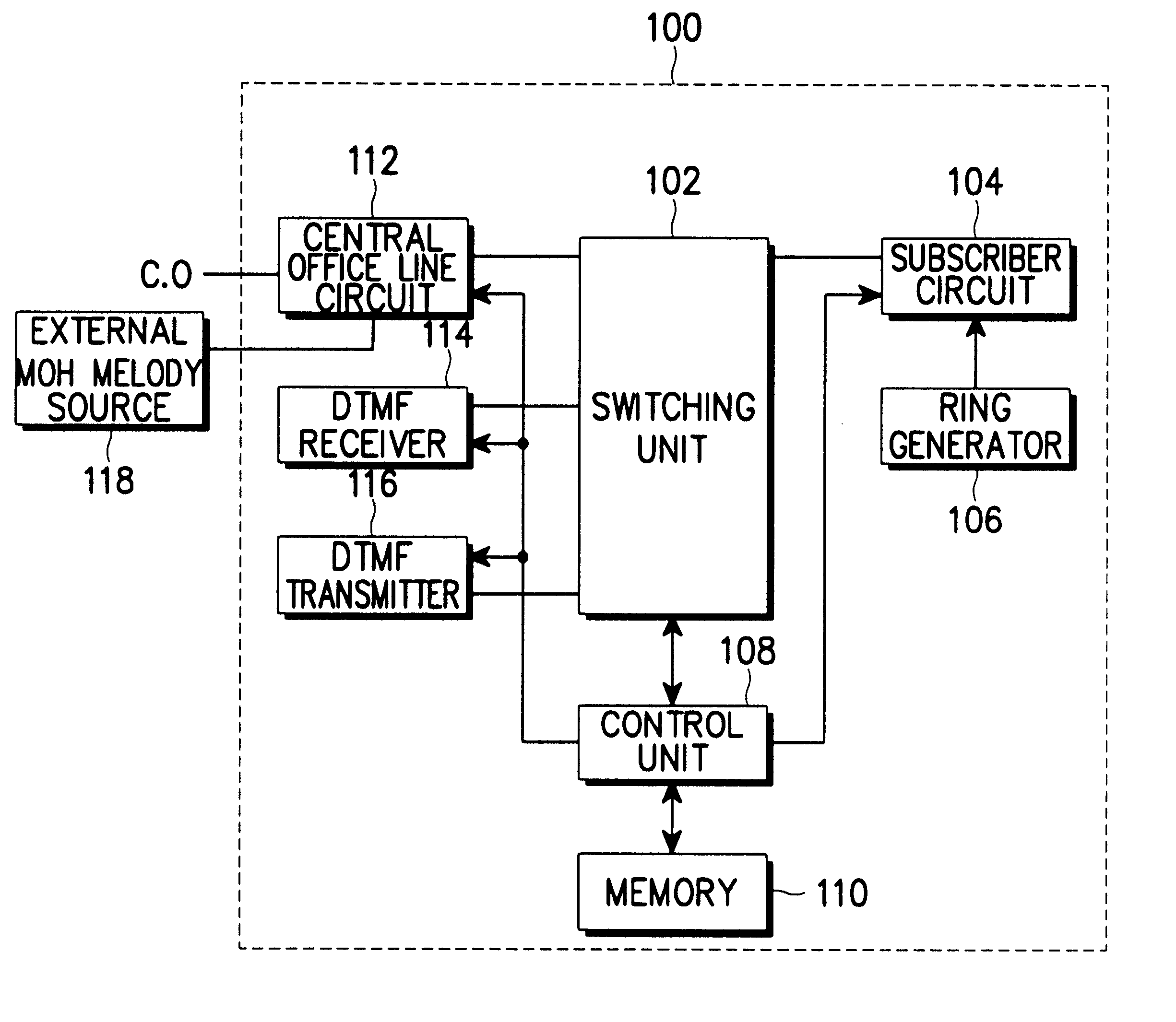 Apparatus and method for providing music-on-hold service in key telephone system