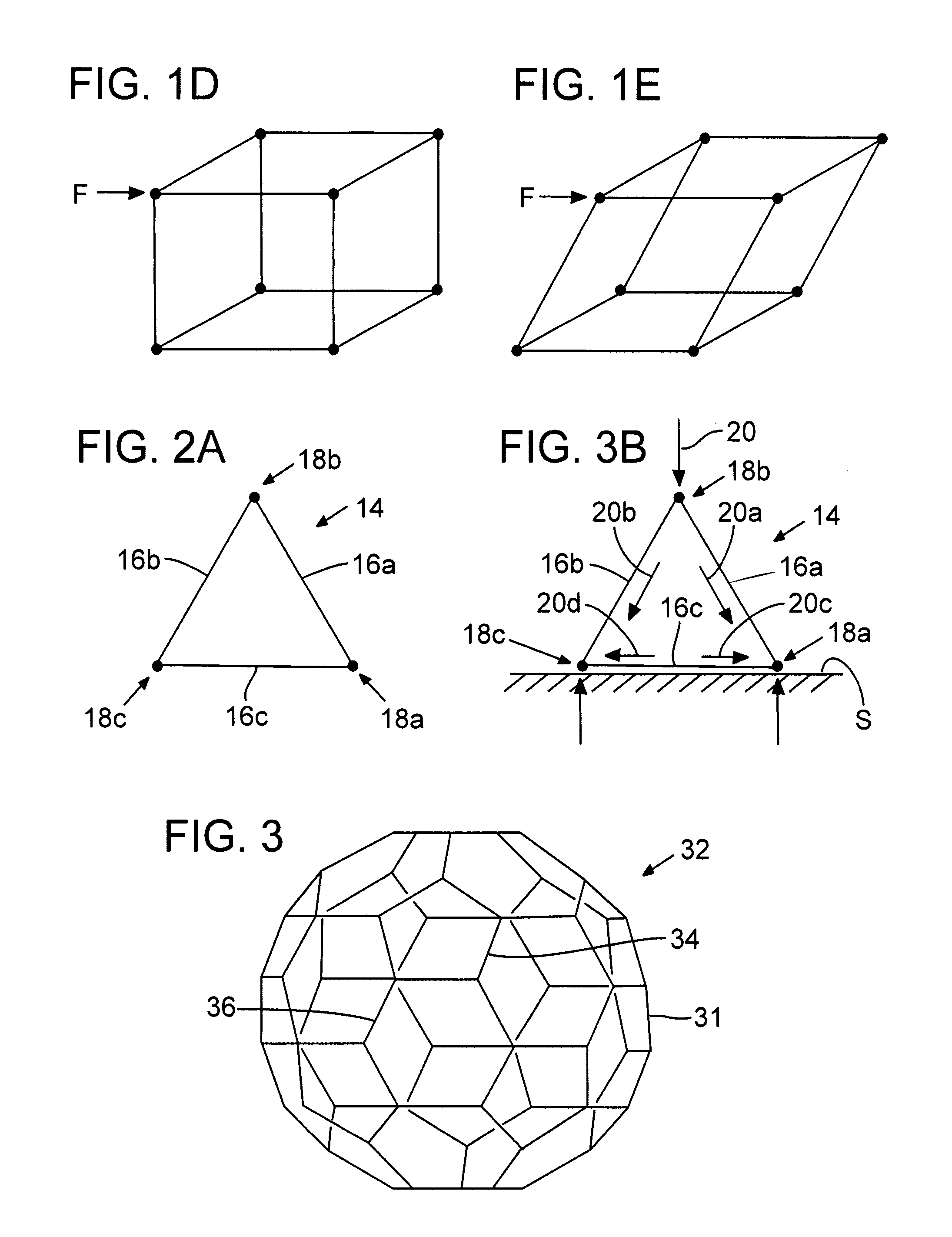 Structural fabrics employing icosahedral elements and uses thereof