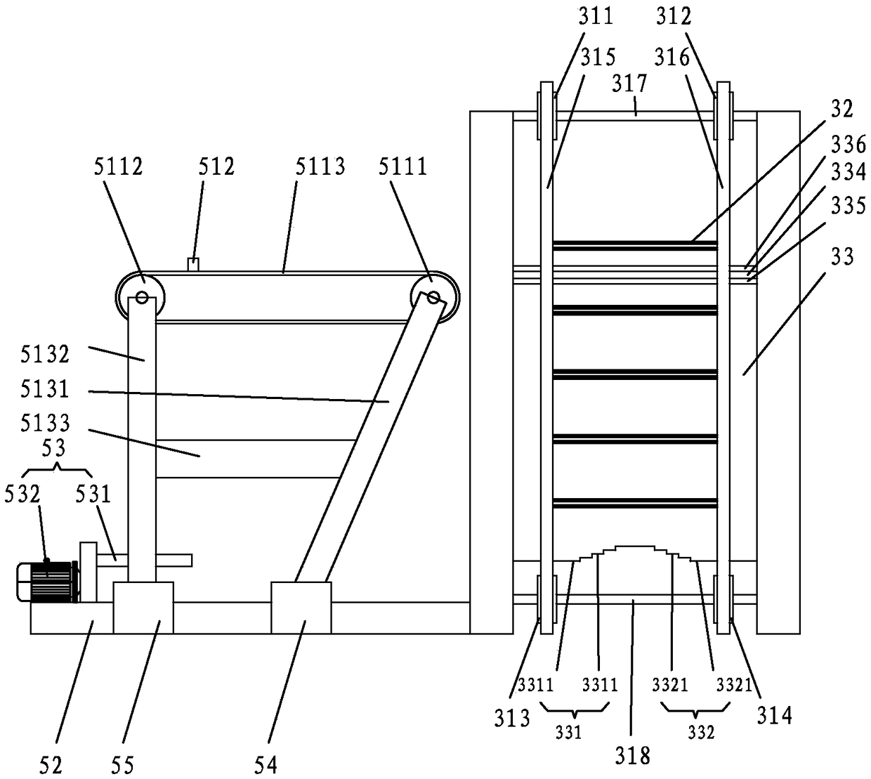 Automatic plate arranging line