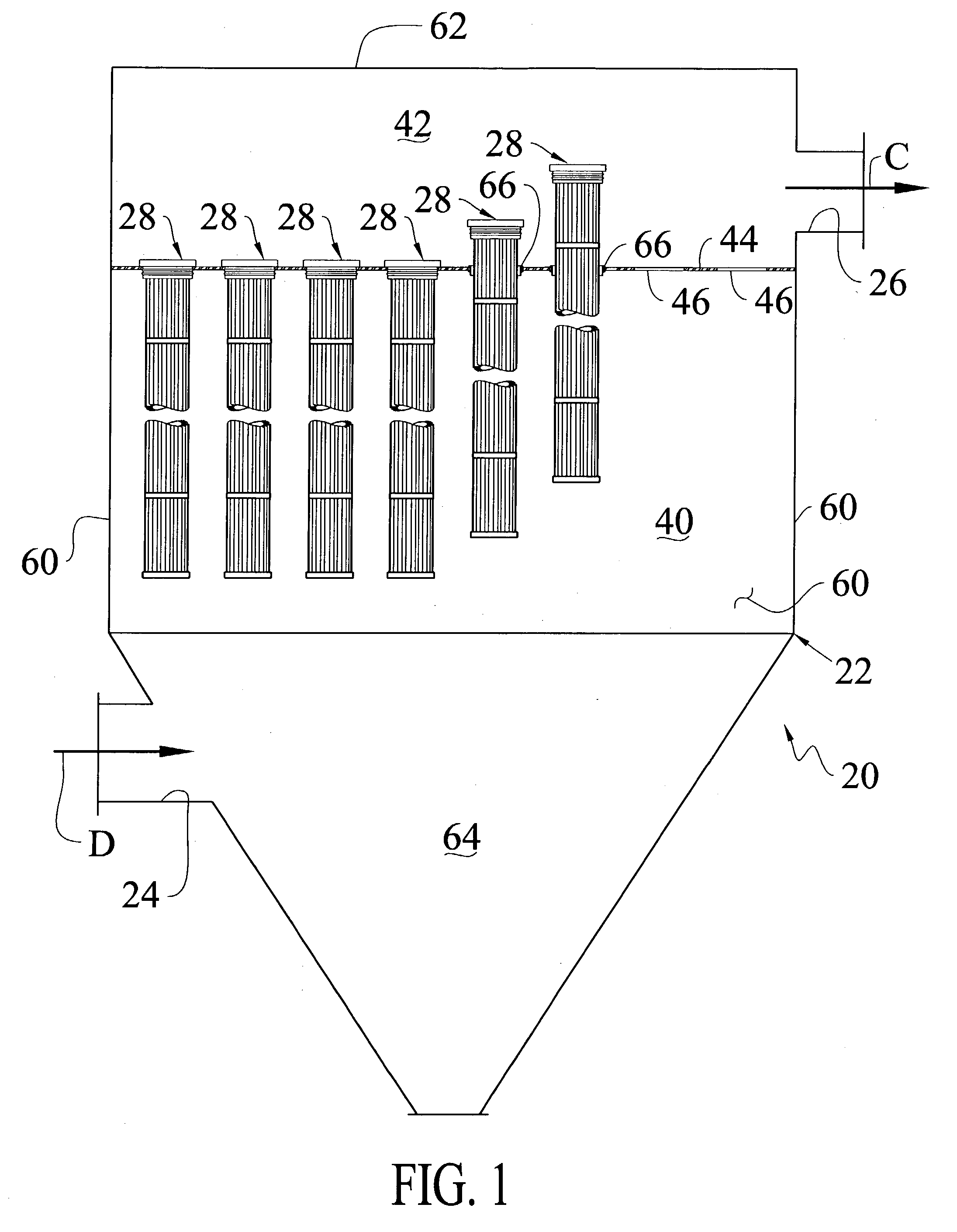 Filter cartridge mounting structure