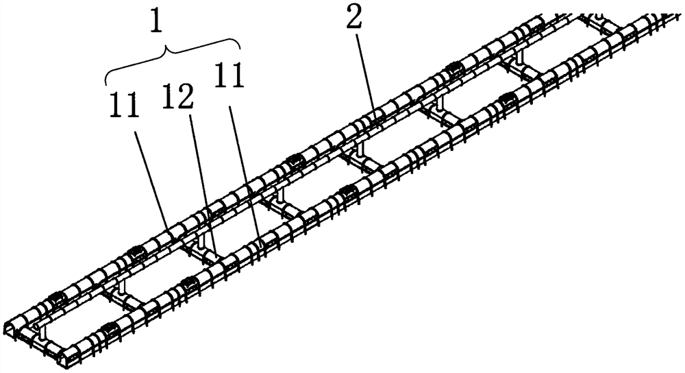 Double-hole single-line tunnel transverse channel smoke exhaust type rescue station fire model test system