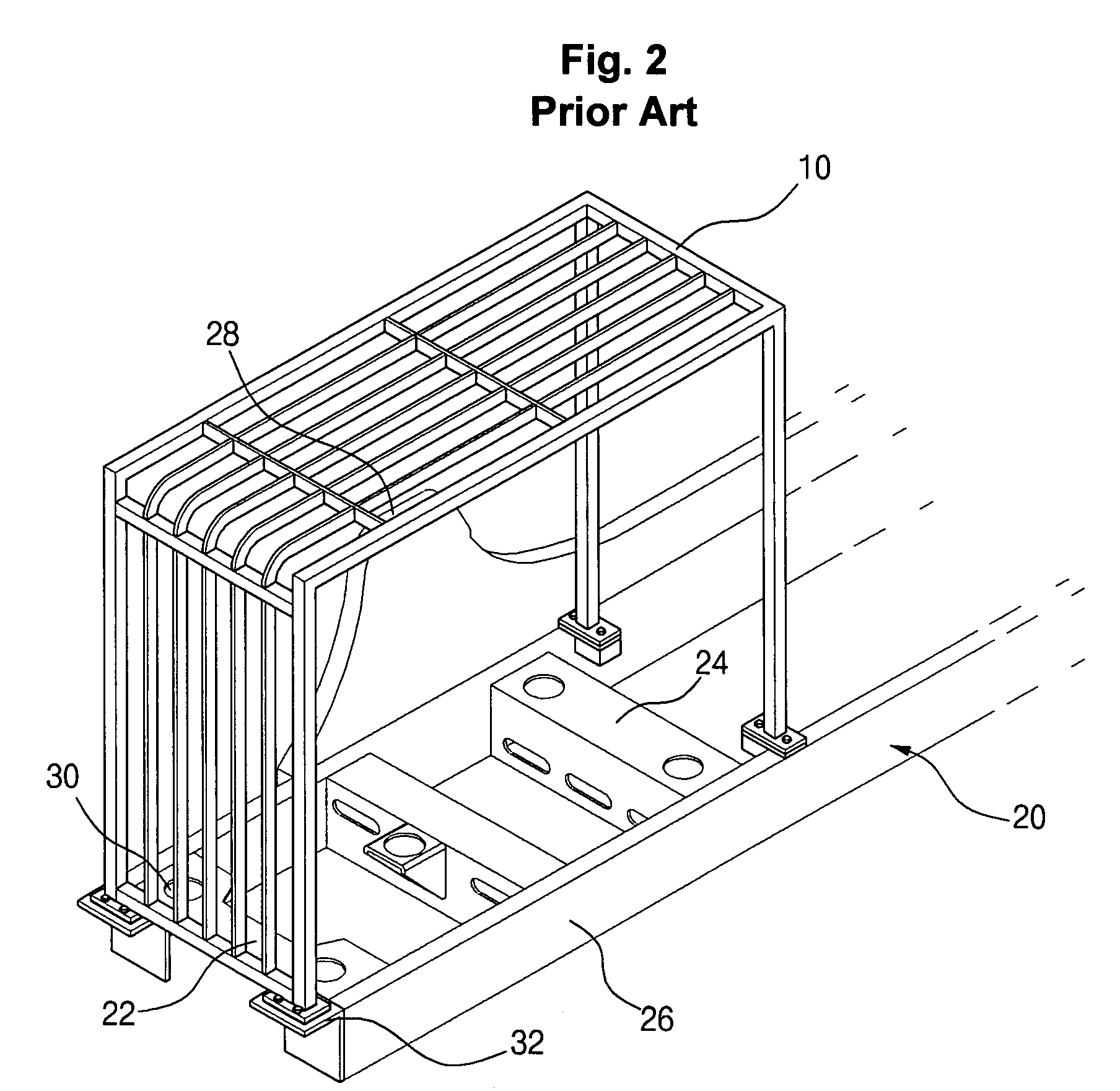 Operator protective structure installed on cabin of construction machine