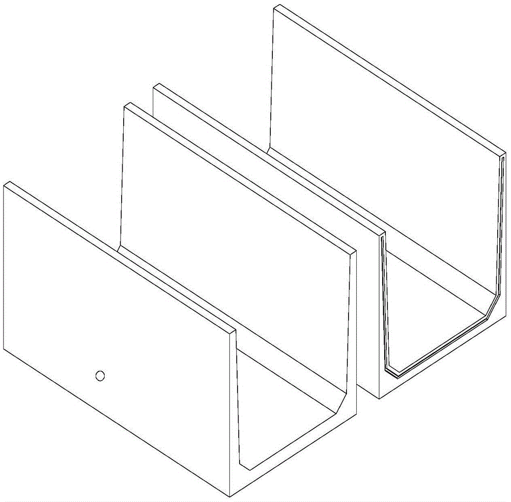 Assembled rectangular reinforced concrete water saving tank