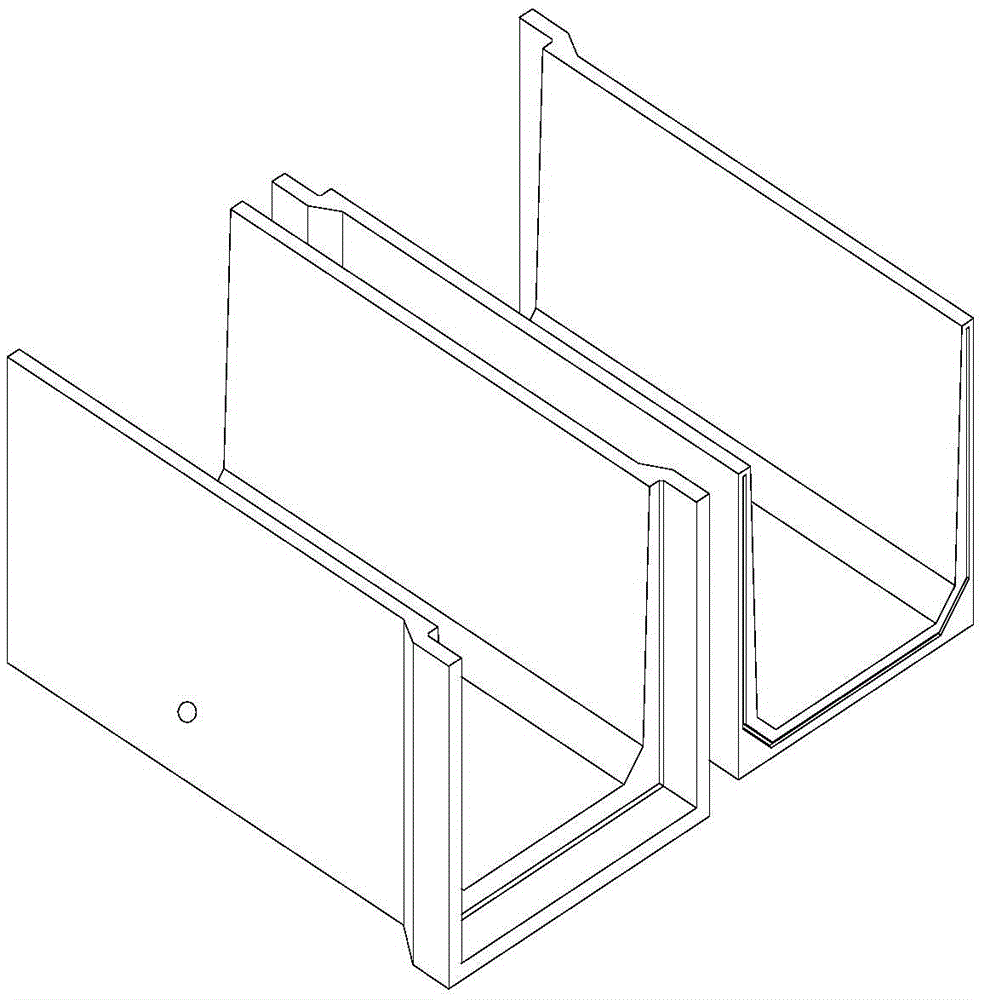 Assembled rectangular reinforced concrete water saving tank