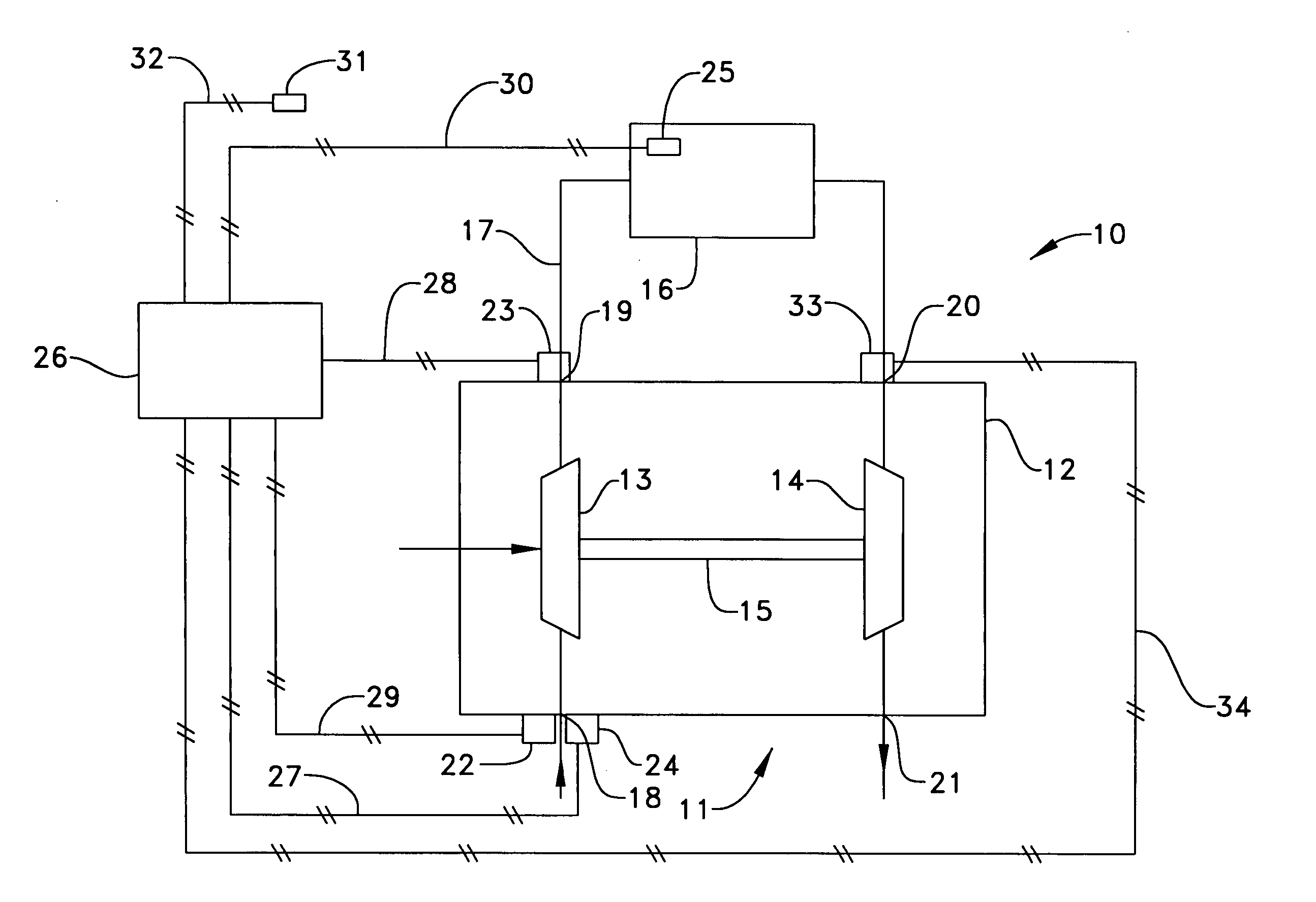 Method and system of determining life of turbocharger