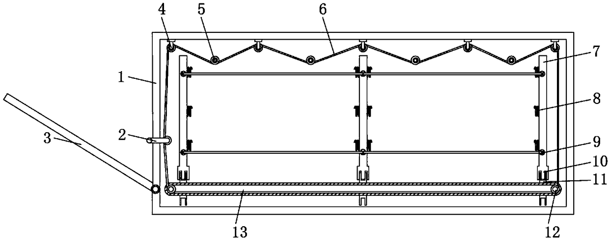 Novel easy-to-load-and-unload logistics goods storage transport case