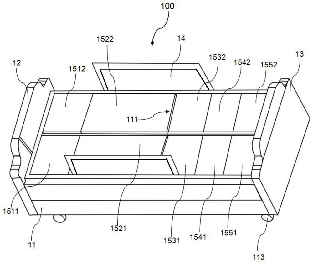 Electric control nursing bed