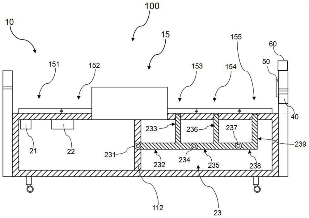 Electric control nursing bed