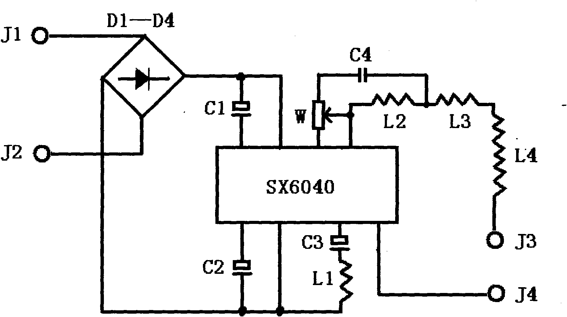 Special energy-saving module for daylight lamps or fluorescent lamps