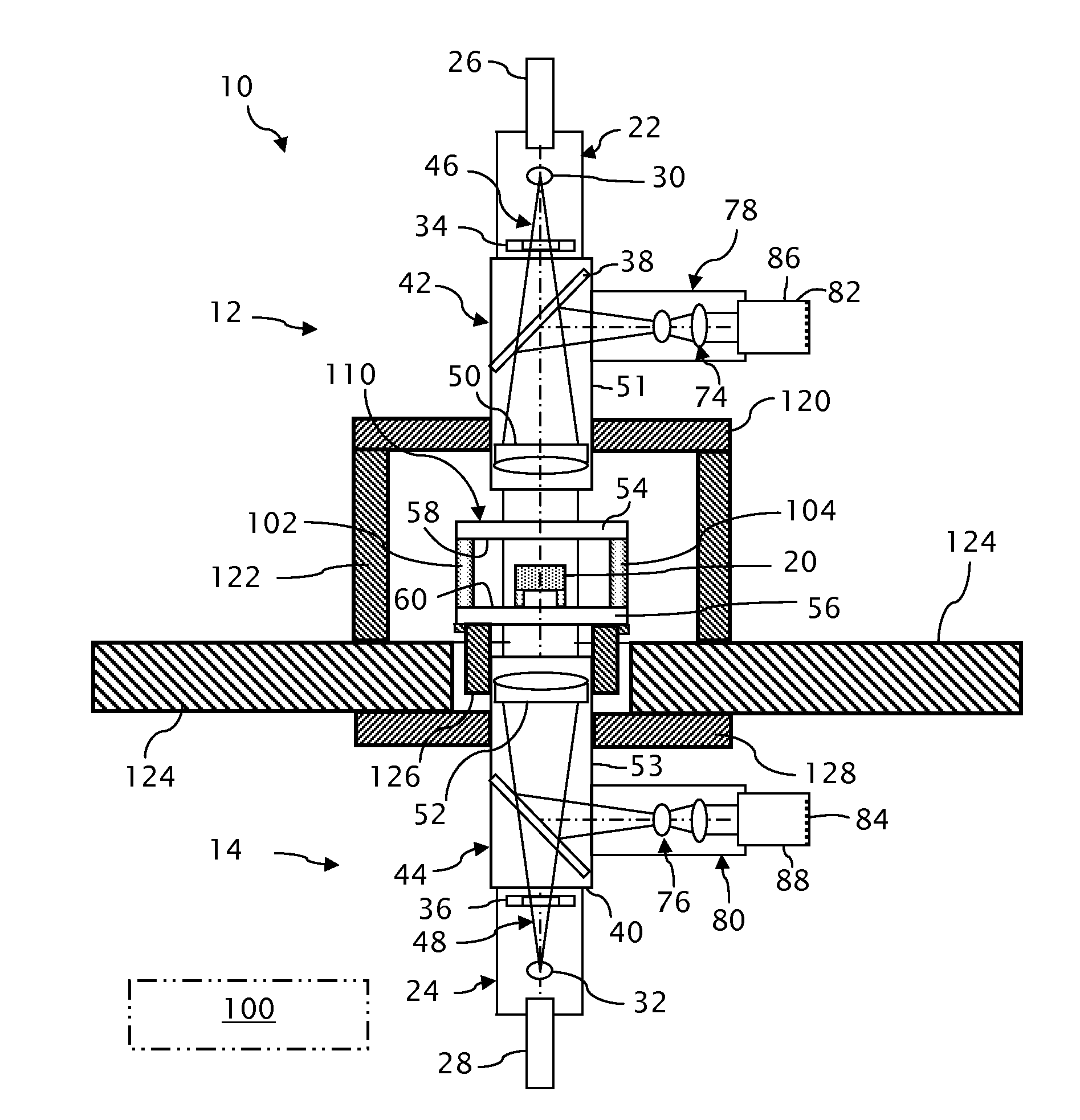 Compound interferometer with monolithic measurement cavity