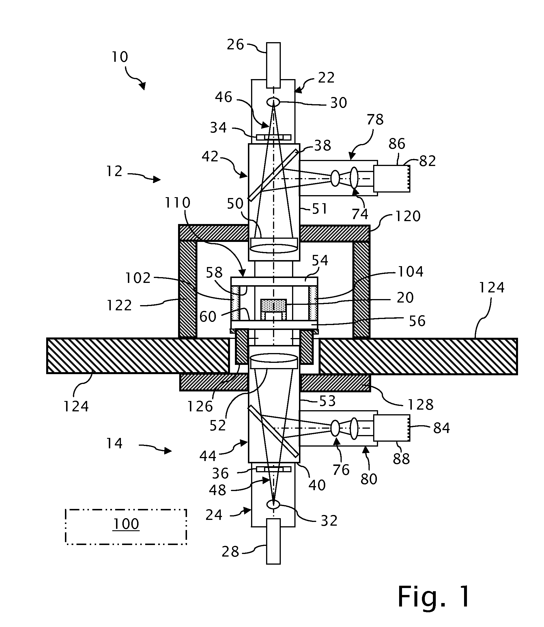 Compound interferometer with monolithic measurement cavity