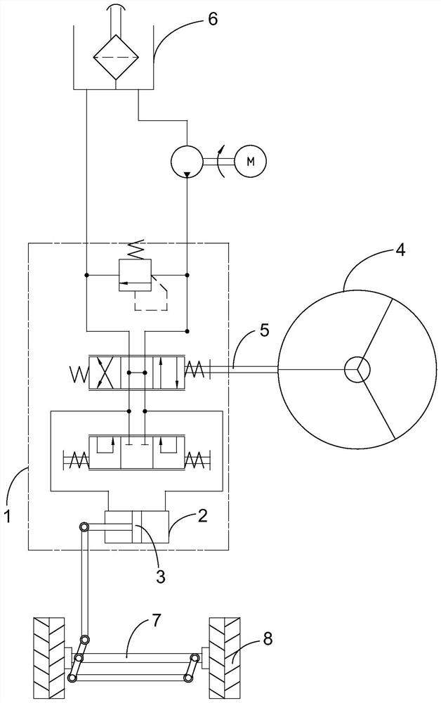 Hydraulic power-assisted steering system and vehicle