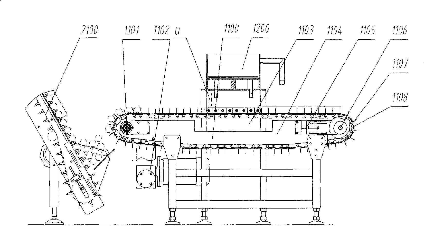 Civil explosive middle package and boxing production line