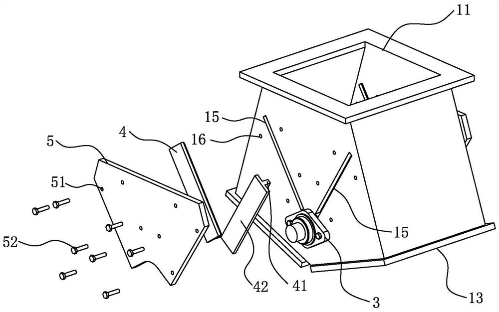 Material distributing valve externally provided with sealing pieces and replacing method of sealing pieces of material distributing valve