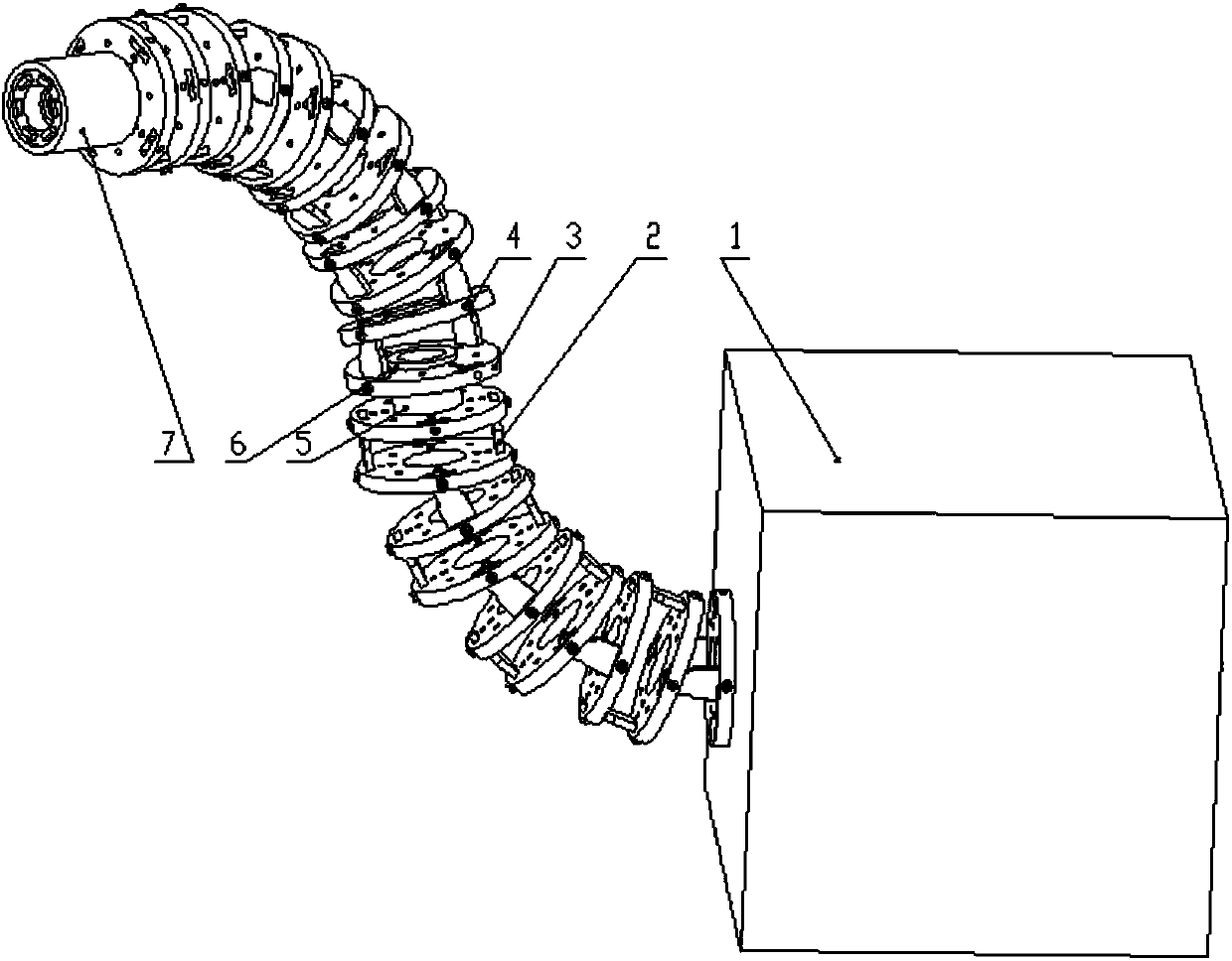 Continuous-type robot with multi-degree-of-freedom movement function