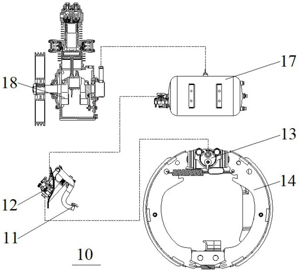 Vehicle marshalling brake control method and vehicle marshalling