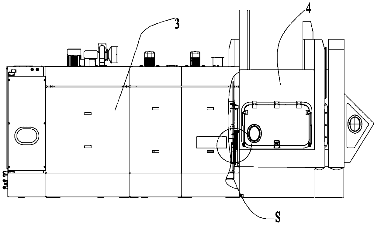 Double-layer automatic sealing door structure