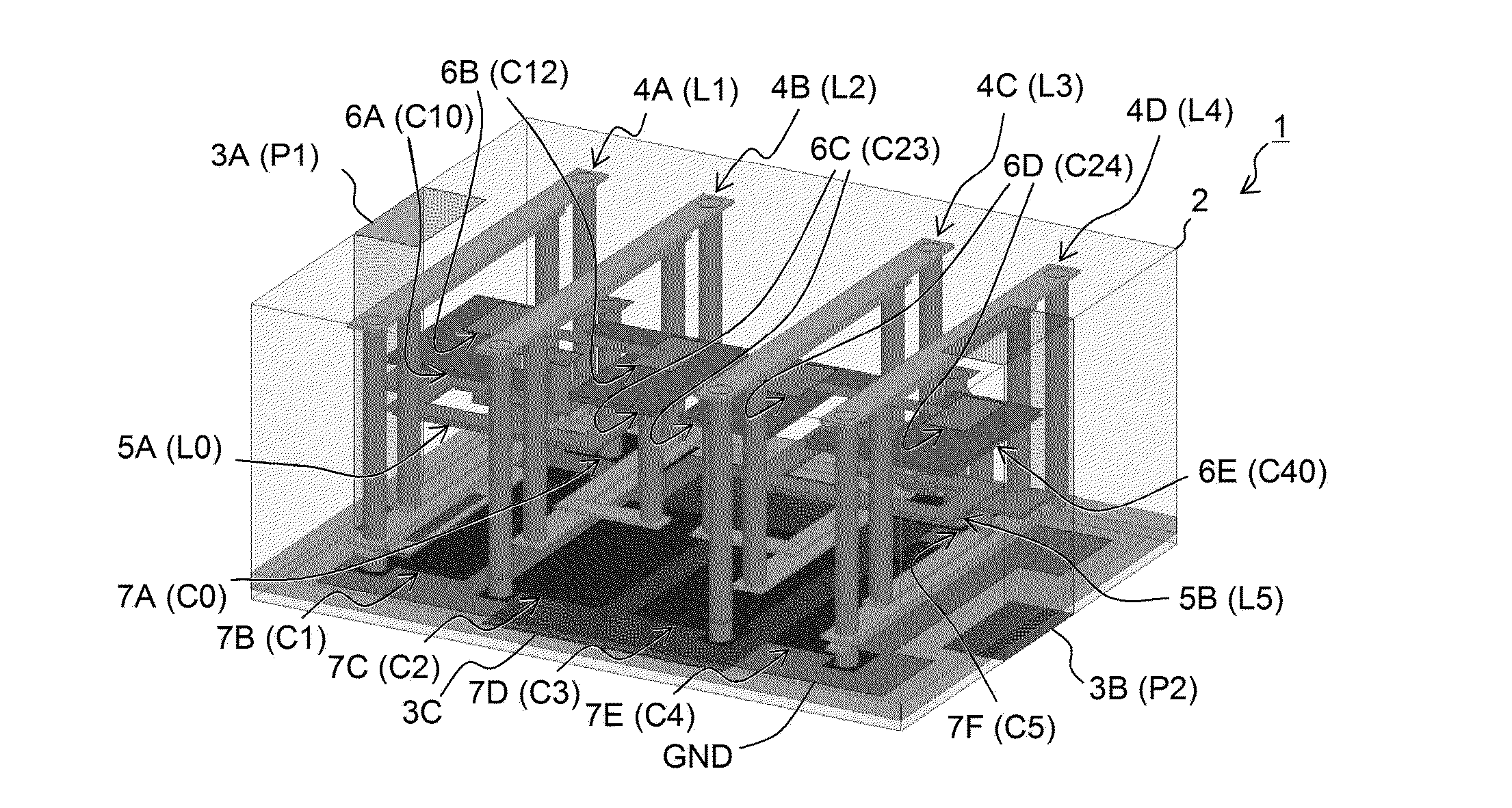 High frequency component and filter component