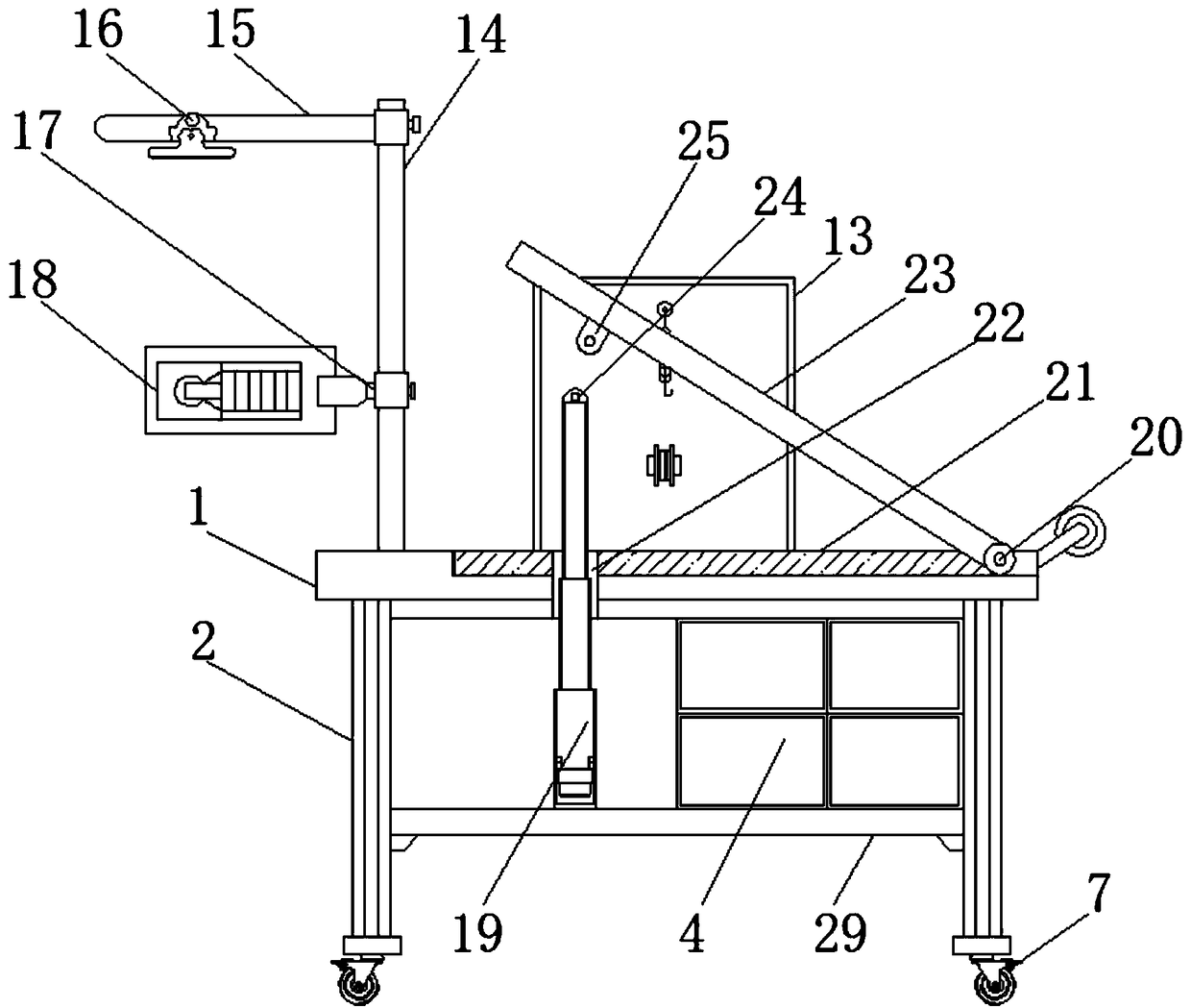 Test bench capable of performing various physical experiments