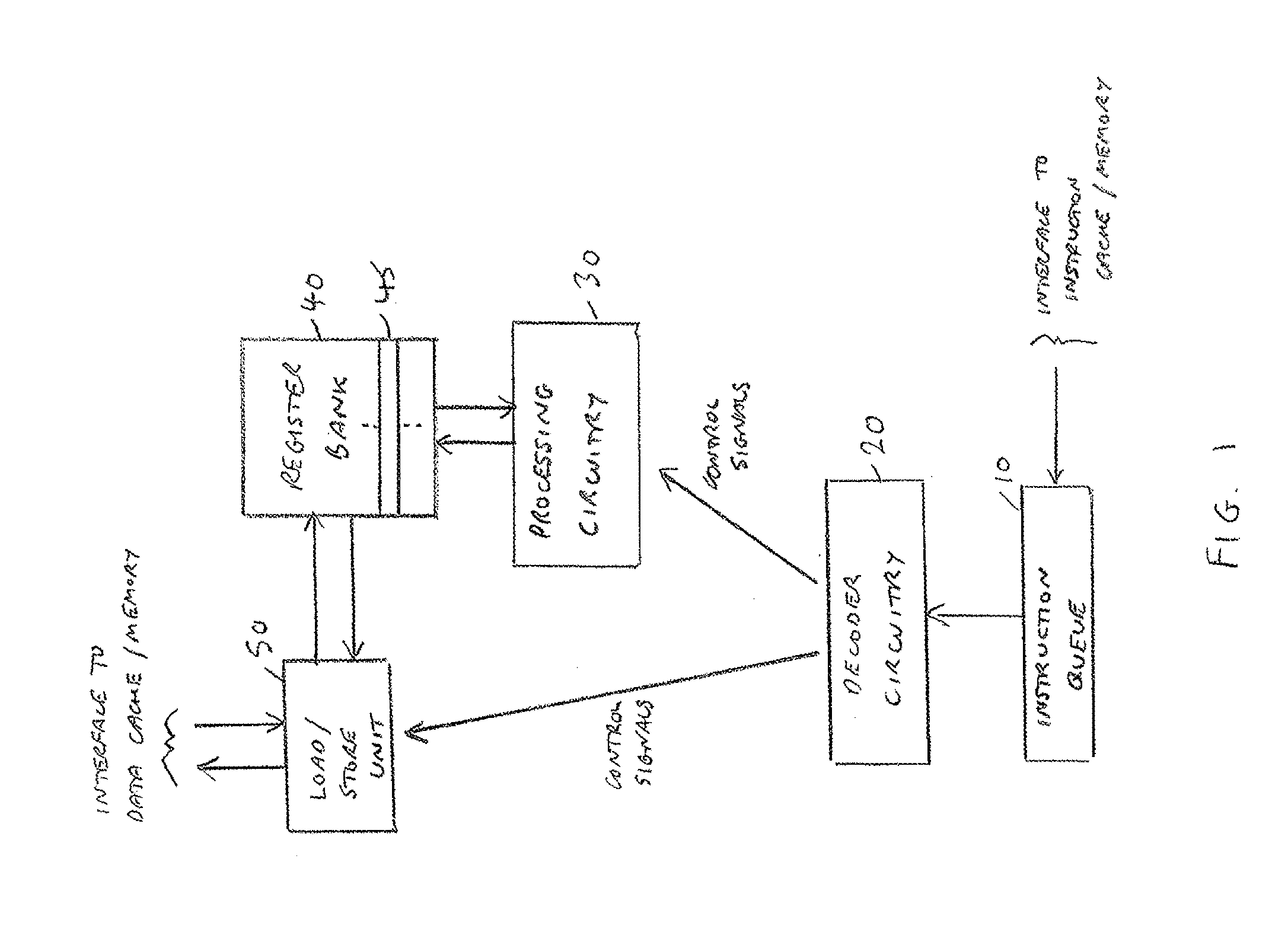 Data processing apparatus and method for decoding program instructions in order to generate control signals for processing circuitry of the data processing apparatus