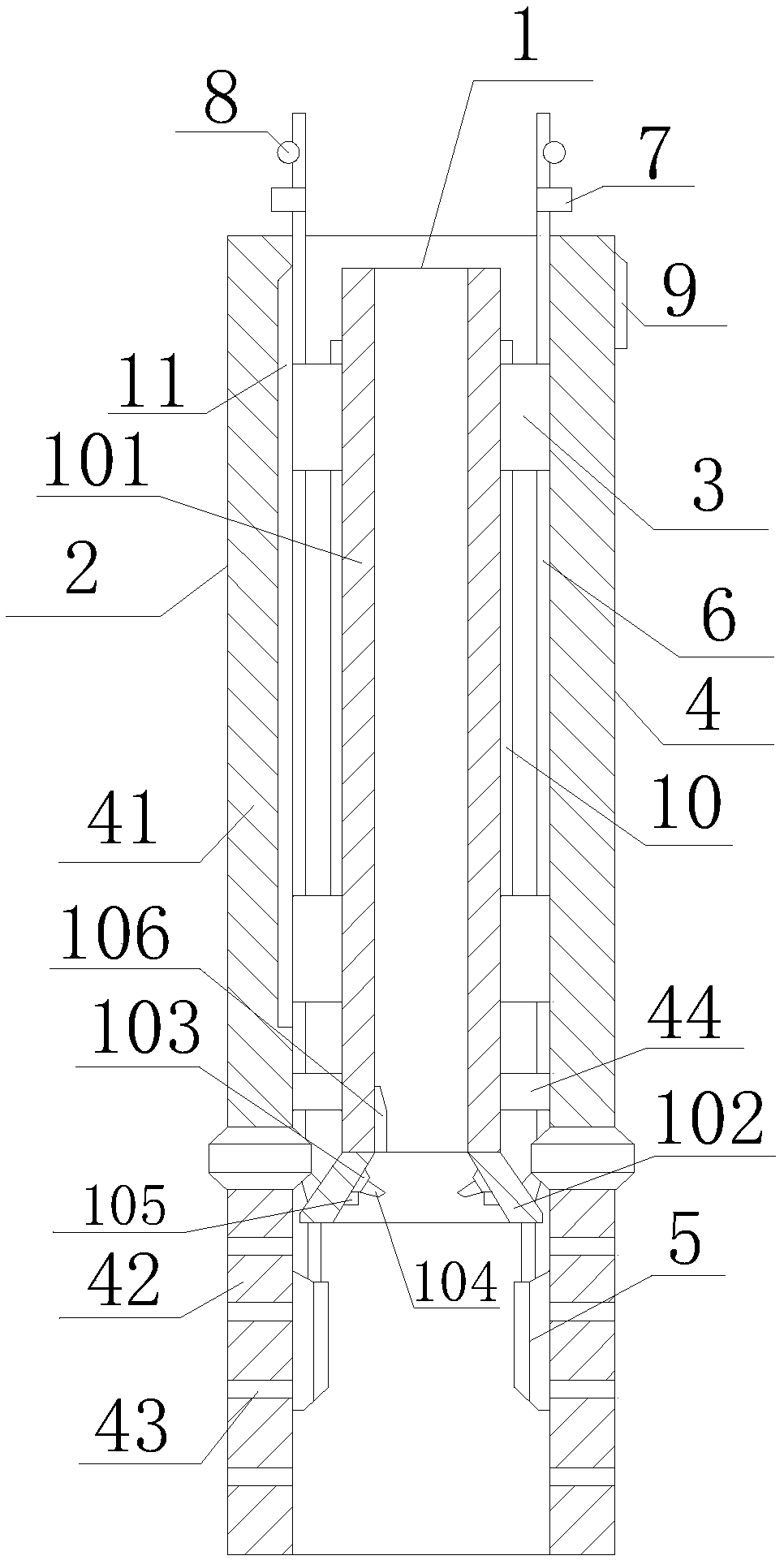 Geothermal composite exploitation tube for geothermal well