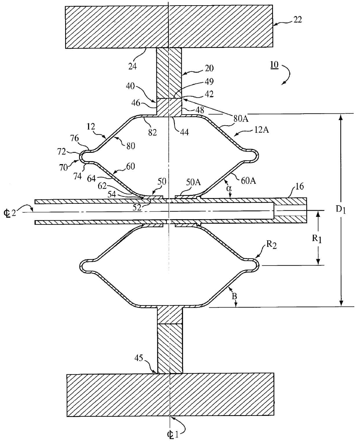 Flywheel with self-expanding hub