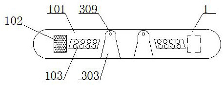 Fixing device used for assisting impulse oseillometry