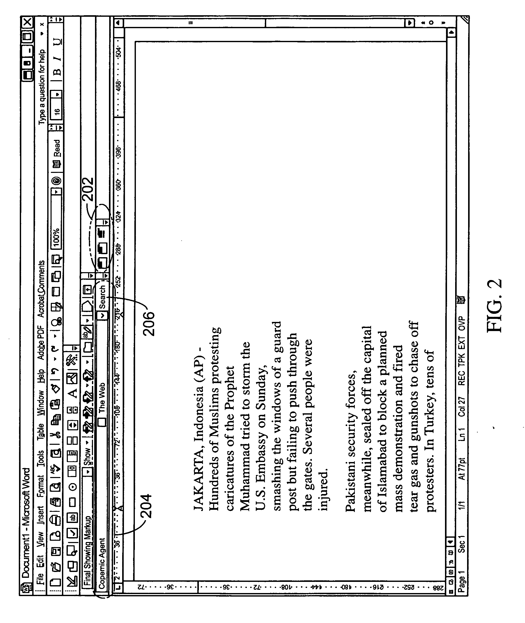 System, methods and applications for embedded internet searching and result display