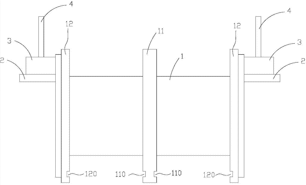 Transformer framework with height of pins capable of being adjusted