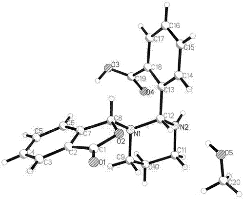 Preparation method of carboxybenzaldehyde 1,3-propane diamine Schiff base copper complex