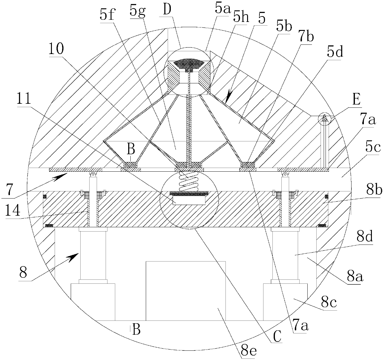 Automatic sediment guiding and removing mechanism for water conservancy facility in municipal work