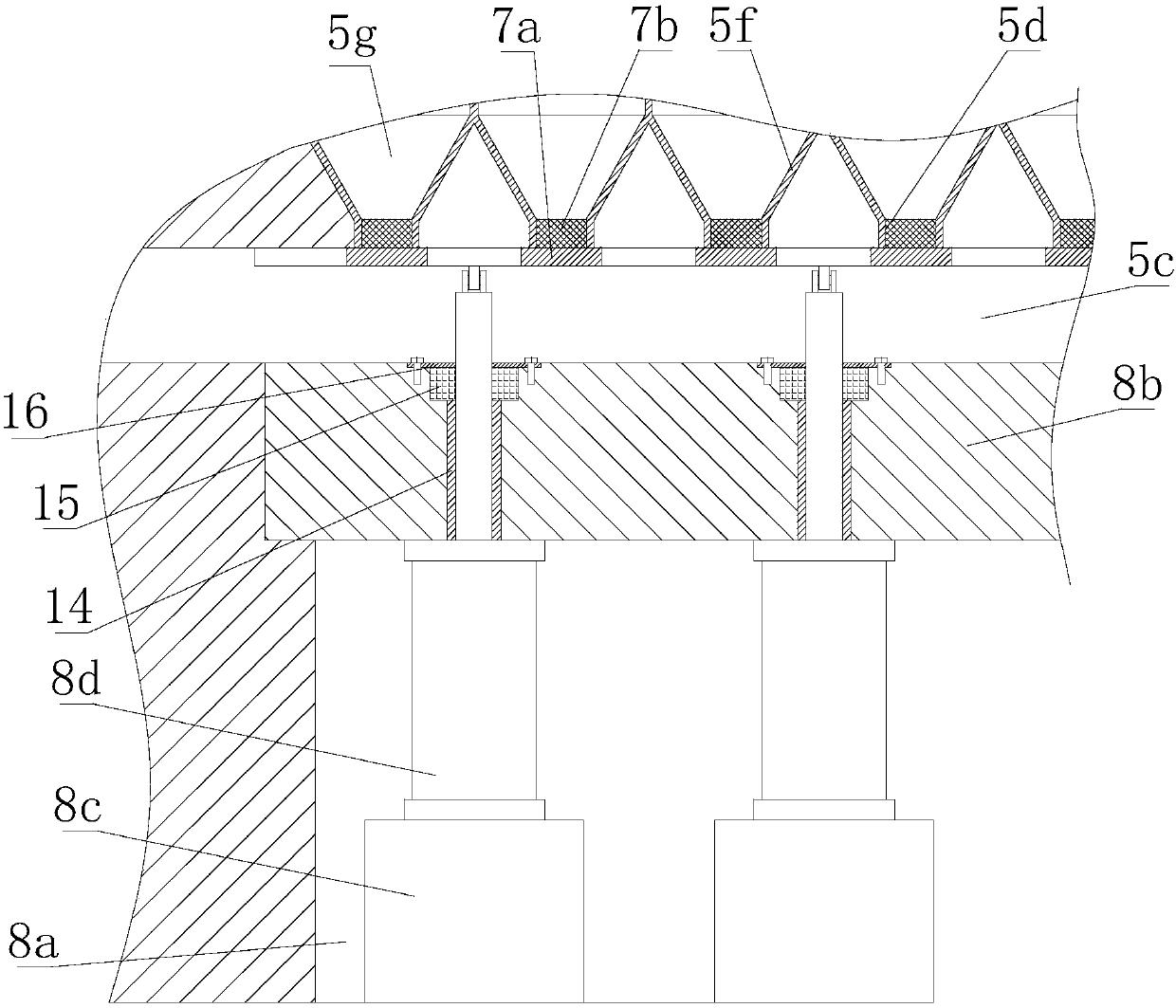 Automatic sediment guiding and removing mechanism for water conservancy facility in municipal work